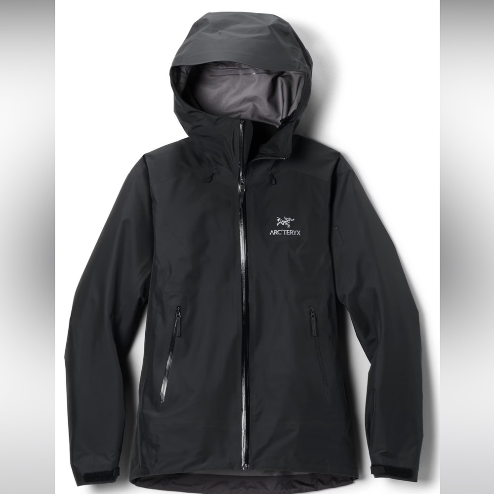 Arcteryx black Gore Tex rain waterproof jacket